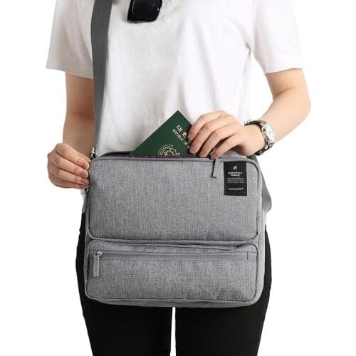 Travel Multifunctional Messenger Shoulder Bag Women Travel Business Ipad Storage Bag Layered Large Capacity Luggage Bag Men