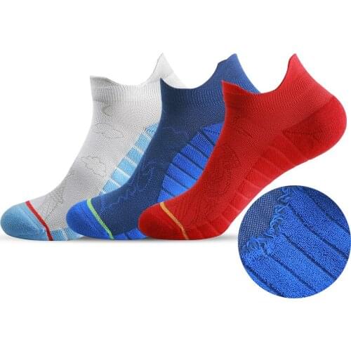 Mens and Womens Sports Socks 3 Pairs Per Set Cotton Basketball Socks Badminton Tennis Running Socks Cotton