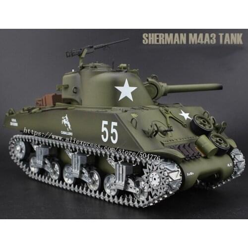 6.0 New Edition With Infrared battle U.S.M4A3 SHERMAN remote control tank 3898-1 Advanced Metal track and metal wheels rc tank