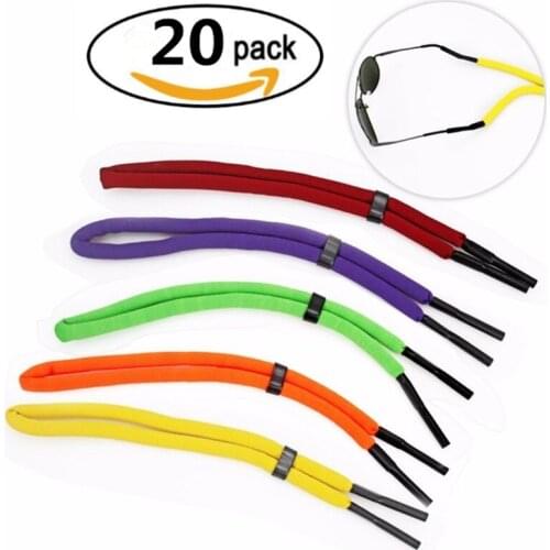 Eyewear foam cord ,swimming cord ,diving cord avoid glasses slip to river glasses chain 20pcs
