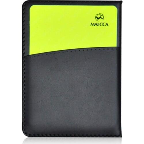 Portable Sport Football Soccer Referee Wallet Notebook With Red Card And Yellow Card Team Sports Soccer Entertainment