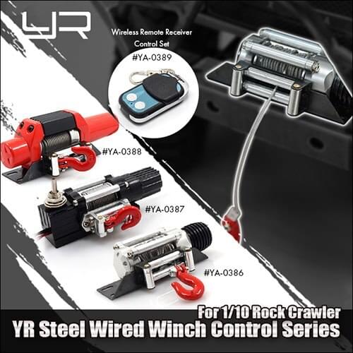 RC Scale Truck ELECTRIC WINCH W/ SWITCH Alloy Metal For Rock Crawler D90 SCX10 Automatic Crawler Winch Control System