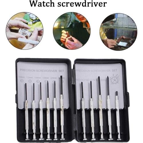 Repair Tools 11PCS Watch Screwdriver Home Multifunctional Screwdriver Set