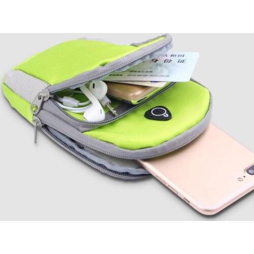 Outdoor Sports Zipper Gym Running Fitness Armband Bag Pouch for 4-6inch Phone