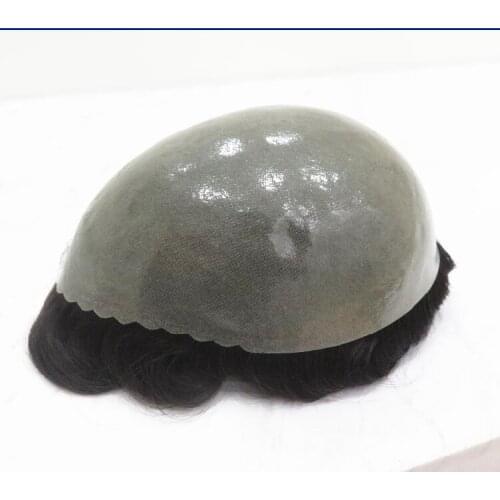 BIO 1B30 men toupee,hair wig,indian remy hair 8X10 size Hair Prosthesise hair replacement Free shipping