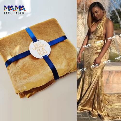 Bargain Price!!! 2021 Stretch Velevt Lace Fabrics Wedding Bride Dress DIY Sewing Material Elasticity 100cm*165cm Korea Velvet