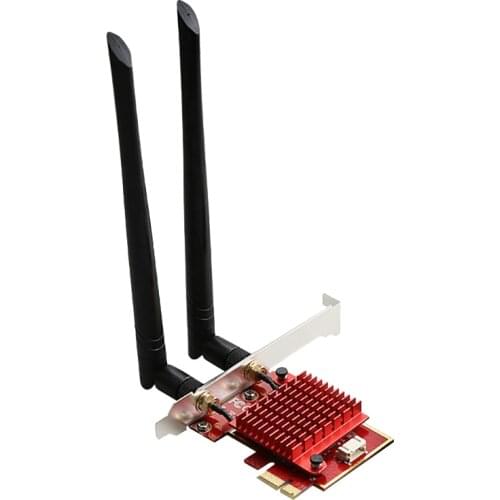 WiFi 6 Wireless Network Card AX200 Dual-Band Gigabit 2.4G+5.8G Bluetooth 5.0 PCIE Desktop Computer Network Card for PC