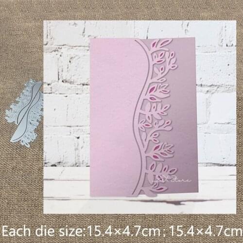 XLDesign Craft Metal Cutting Die stencil mold double sided Garden Border scrapbook Album Paper Card Craft Embossing die cuts