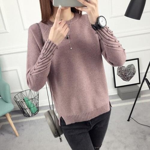 Winter 2020 Korean version of the new short all-match sweater coat loose knit shirt sleeved women spring