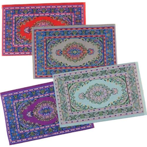 1/12 Scale Dollhouse Miniature Turkish Style Area Rug/Carpet/Mat Floor Coverings for Dolls House Any Rooms Furniture Decor Accs