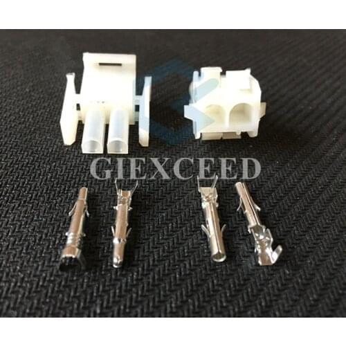 2 Sets 2 Pin 1-480699-0 Automotive Connector Female Male Electrical Wiring Harness Plug Motorcycle Socket
