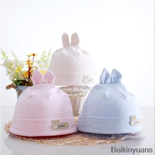 2018 new fashion childrens hat girls winter baby hat boys hat soft cute fashion warm knitted baby hat double ear shape