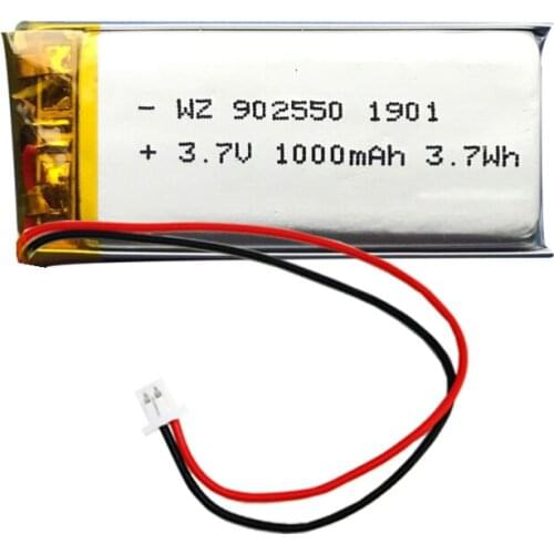 902550-1000 electronic alarm clock electric eyebrow trimmer e-book 3.7V rechargeable polymer lithium battery