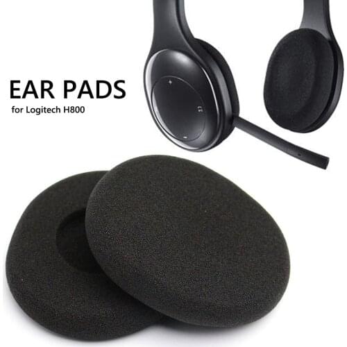 ALLOYSEED 1 Pair Ear Pads Earpads Replacement Wireless Headphones Headset Sponge Cover for Logitech H800 H 800