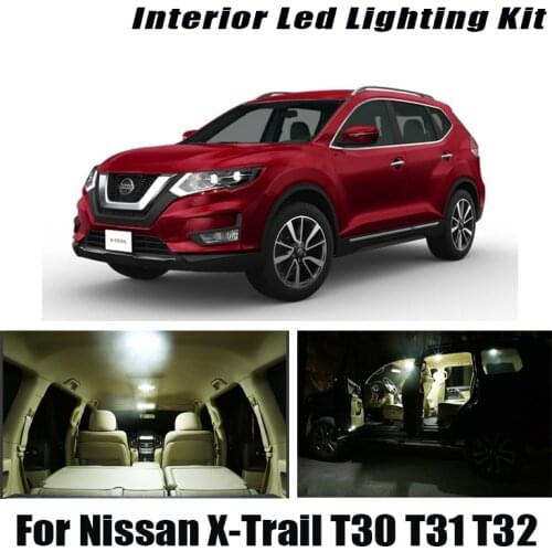 Canbus For Nissan X-Trail X Trail T30 T31 T32 2001-2019 2020 Vehicle LED Interior Dome Map Roof Light kit Car Lamp Accessories