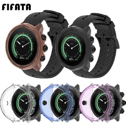 FIFATA TPU Silicone Protective Shell For Sunnto 9/9 Baro/Spartan Sport Wrist Hr Baro Smart Watch Replacement Watch Case Cover
