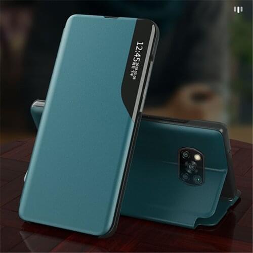 Flip Leather Case Smart Magnetic Cover for Xiaomi POCO X3 Pro X3 NFC X 3 F3 5G Redmi Note 10 Pro 10S K40 9T Full Protection Bag