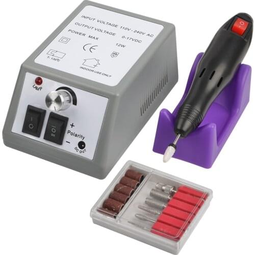Electric Nail Drill Machine Set for Manicure Pedicure Pen Nail Drill Sanding File Bit Nail Art Gel Polish Remover Milling Cutter