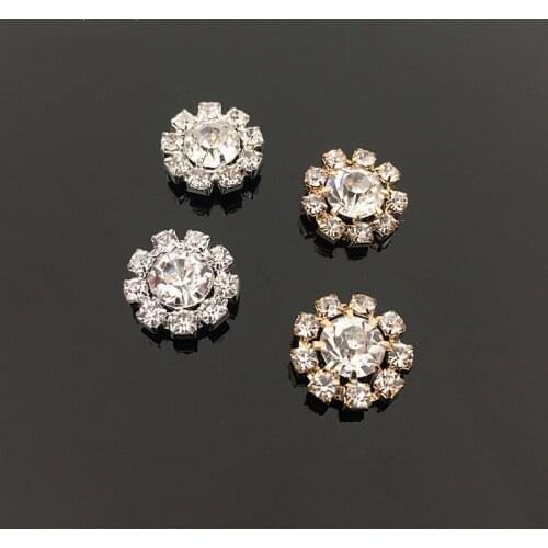 Hot Sale wholesale 20pcs/lot 1.6cm Wedding Diamond Button rhinestone Button Crystal DIY craft hair garment Accessories YC31