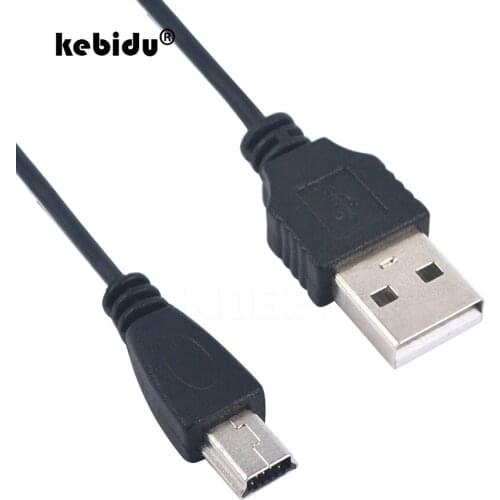 Kebidu NEW 70cm Mini USB 2.0 A Male to Mini 5 Pin B Charge Data Cable Adapter For MP3 Mp4 Player Digital Camera phone