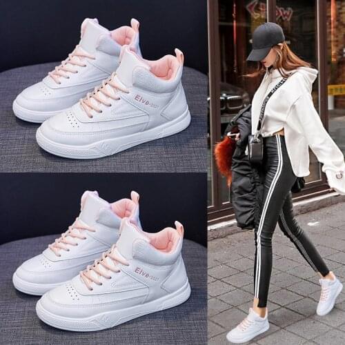 2020 new Breathable white women shoes Comfortable walking jogging shoes for women sneakers British style running shoes