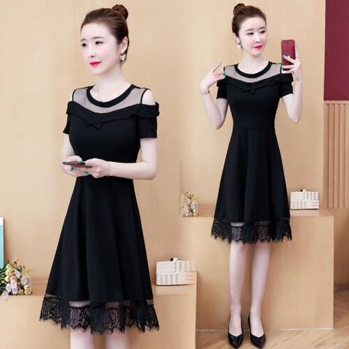 Moms Party Nursing Dress Breastfeeding Dress Maternity Clothes For Pregnant Women Summer Lace Pactwork Maternity nursing Dresses