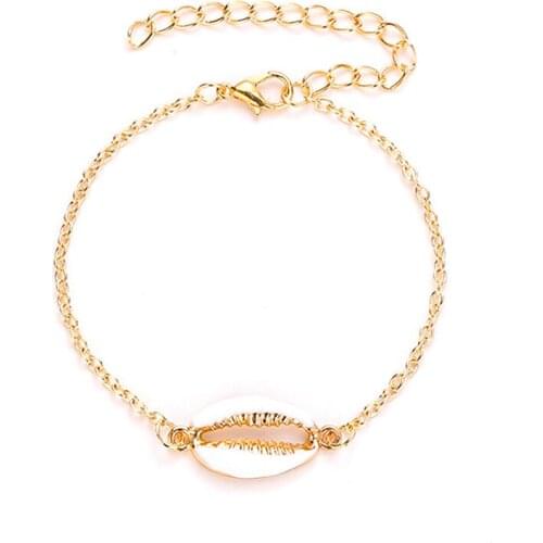 Summer Hots Shell Bangle Bracelet Fashion Beach Enamel Sea Shell Cowrie Bracelet Jewelry Bangle Women Girl Jewelry Daily Wear