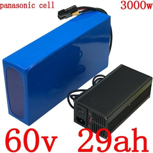 60V Lithium battery 60V 30AH electric bicycle battery 60V 1500W 2000W 2500W 3000W electric scooter battery use panasonic cell