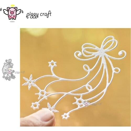Piggy Craft metal cutting dies cut die mold Star bow strip Scrapbook paper craft knife mould blade punch stencils dies