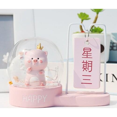 Doodle Pig Mood Calendar Desk Calendar 2020 Calendar Creative Desktop Cartoon Decoration Cute Work Small Calendar home decor