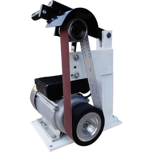 Desktop small electric 1500W belt machine DIY aluminum burr machine vertical polishing machine surface sharpening knife