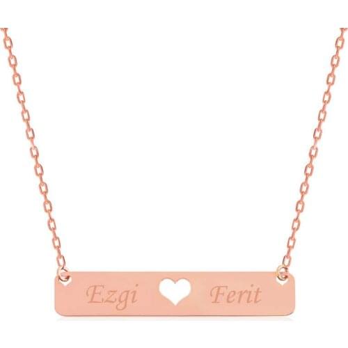 Real Silver 925 Jewelry Sterling Silver Personalized Is Rod Heart Necklace