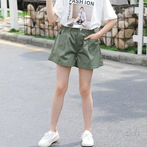 New Summer Clothes Short Pants For Girls Childrens Casual Shorts Loose Pants Teenager Cotton Short Pants For Girls Trousers