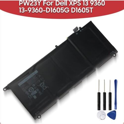 Original Replacement Laptop Battery 60Wh PW23Y 0RNP72 0TP1GT For Dell XPS 13 9360 13-9360-D1605G D1605T D1705