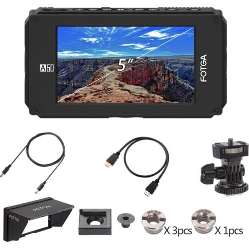 Fotga DP500IIIS A50TL 5" FHD Video On-Camera Touch Screen Field Monitor 3D LUT 1920x1080,700cd/m2,HDMI 4K Input/Output for A6500