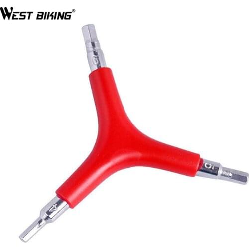 WEST BIKING Bike Allen Wrench Y Shape Cycling Internal Hexagon Hex Wrenches Keys 4mm 5mm 6mm MTB Road Bike Bicycle Repair Tools