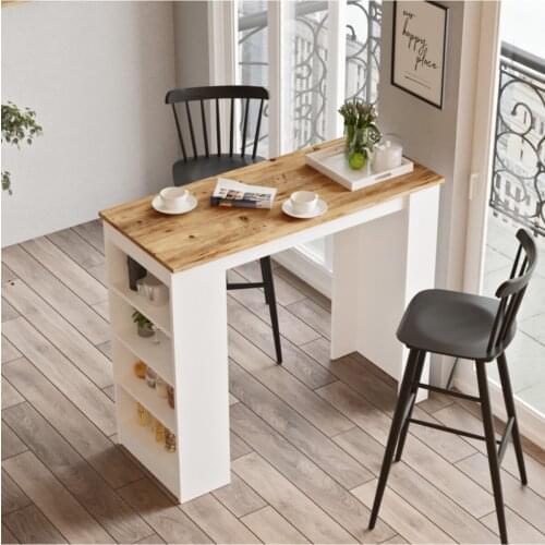 Style Bar Table Kitchen Dining table Atlantik Pine-white St1-aw