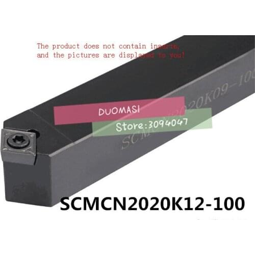 SCMCN2020K12-100 20*20*125MM Metal Lathe Cutting Tools Lathe Machine CNC Turning Tools External Turning Tool Holder S-Type SCMCN