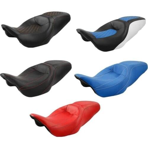 Motorcycle Rider Driver Rear Passenger Seat For Harley Touring CVO Street Electra Glide Road King Glide Custom 2009-2020