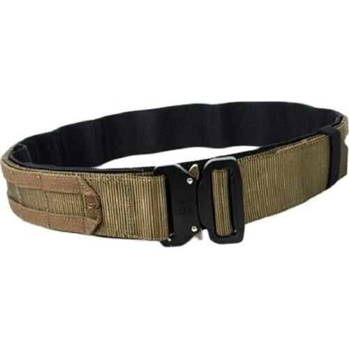 1.75 Inch Tactical CS Outdoor Military Army Fighter Belt Black Hunting Shooter BelTMC