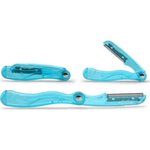 2pcs Eyebrow Foldable knife clip Tweezer Shaper Shaver Trimmer Makeup Tools Beauty Tool for Face Nose hair remover clip Facial