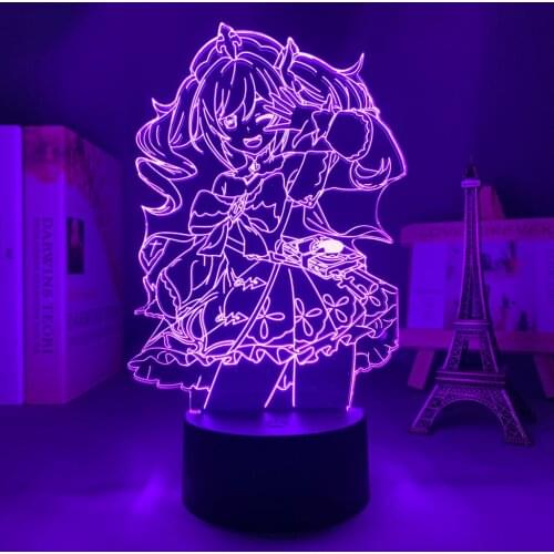 3d Led Light Lamp Genshin Impact Barbara Acrylic Led Lamp Game