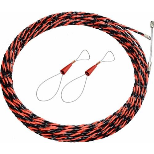 Accessories Wire Duct Fiberglass Fish Tape Set Push Puller Guide Device With Cable Tensioner Snake Spiral Electric Durable