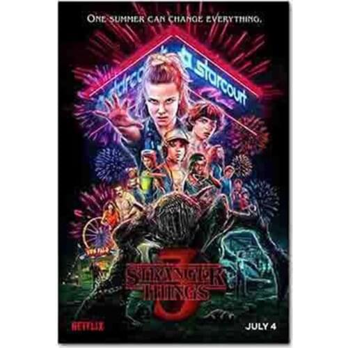 Diy 5d Diamond Painting Stranger Things Poster Season 3 Diamond Embroidery Diamond Mosaic Full Round Picture Of Rhinestones