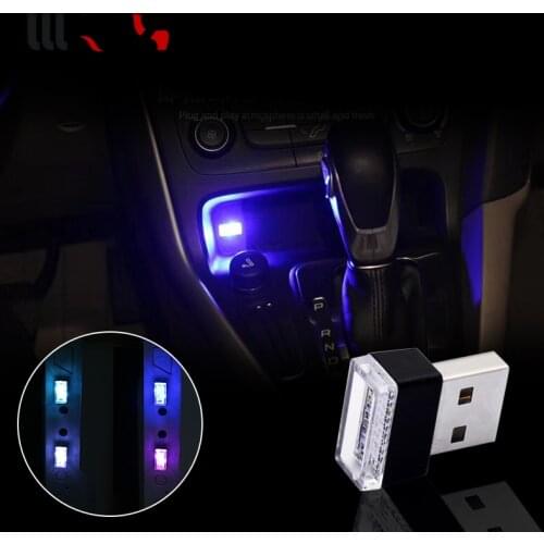 Car-Styling USB Atmosphere LED Light Car Accessories for Kia Rio 3 Ceed Sportage 2017 Cerato Sorento Mazda CX-5 6 Mini Cooper