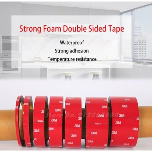 3M Car Special Double Sided Tape Strong Sticker Foam Acylic Adhesive No Trance Mounting Indoor Outdoor Free Shipping for Home