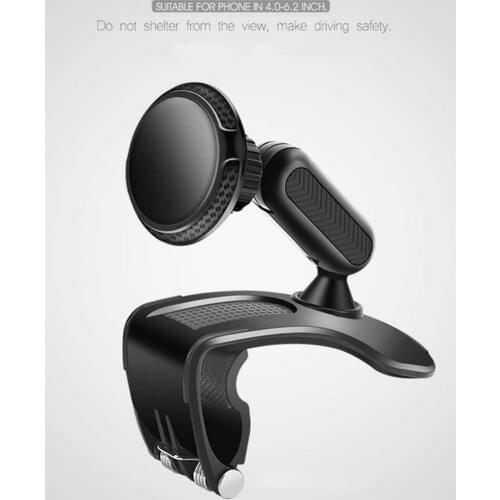 Car Mobile Phone Holder Magnetic Universal Holder Sun Visor Mirror Dashboard Mount Support For Auto Grip Mobile Phone Fixed