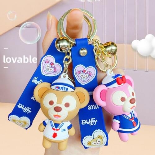 Keychain Disney Anime Figure Dolls for Women Bag Duffy ShellieMay Pendants Small Gift Bag Keychains Pendant Event Souvenirs