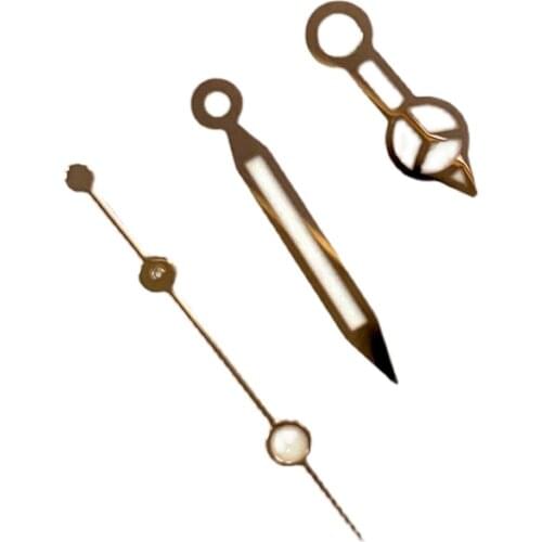 Submariiner sytle WATCH HANDS FOR JAPAN NH35 NH36 MOVEMENT blue luminous gold color