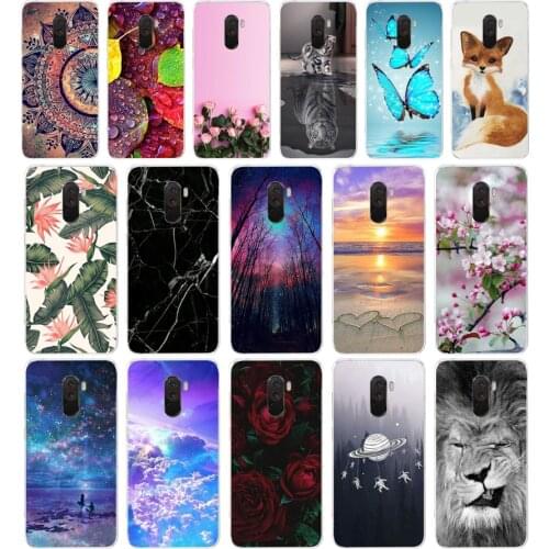 A For Xiaomi Pocophone F1 Case Xiaomi Poco F1 Case Silicone Soft TPU Phone Case For Xiaomi Pocophone F1 Global F 1 Case Cover